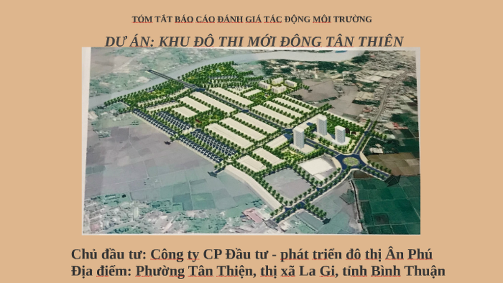 Phối cảnh tổng thể dự án Khu đô thị mới Đông Tân Thiện