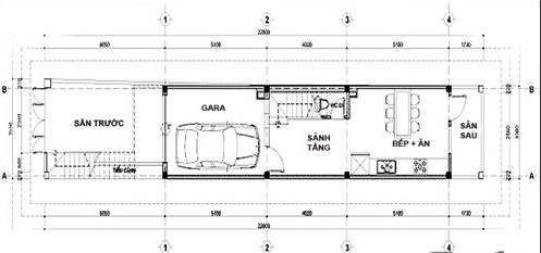 thiết kế nhà 4 tầng đẹp