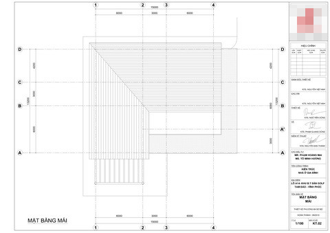 Mặt bằng thiết kế biệt thự