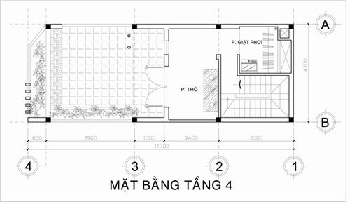 Mặt bằng tầng 4