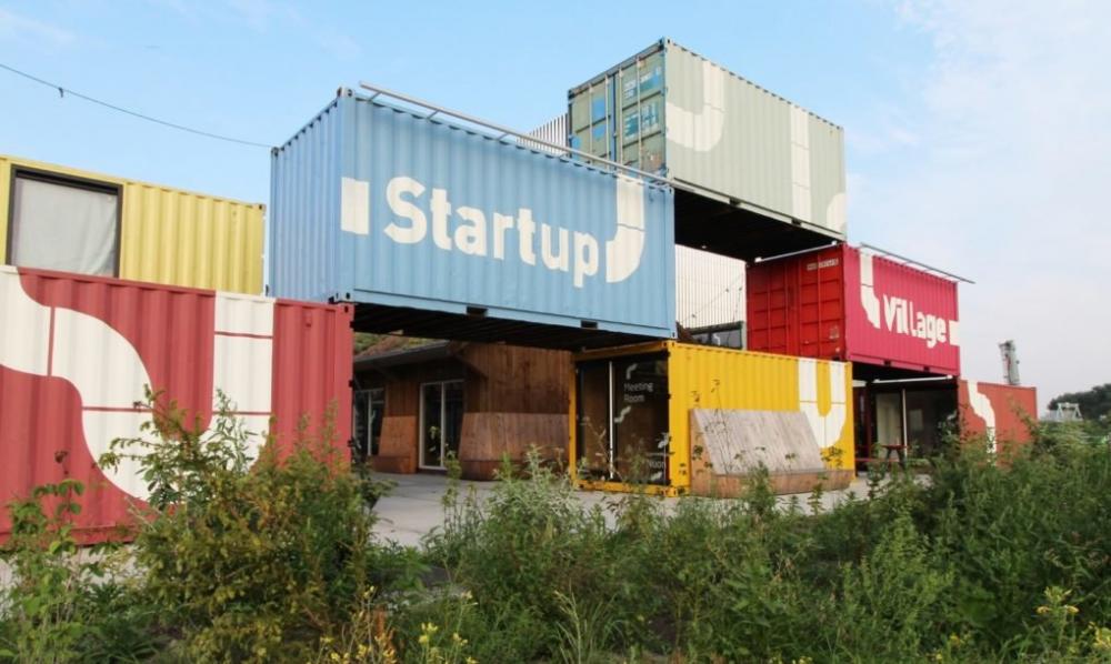 Khu văn phòng container dành cho startup ở Hà Lan