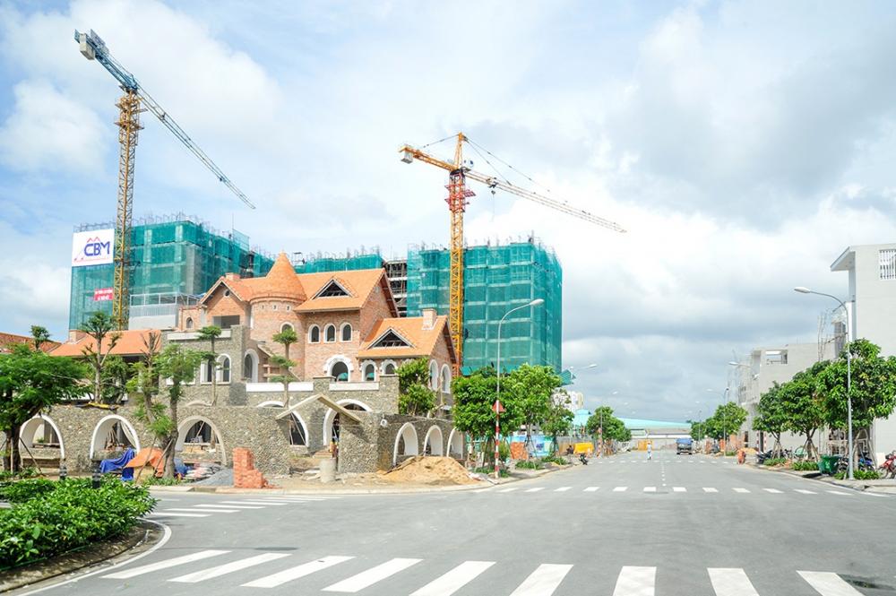 khu đô thị đang xây dựng