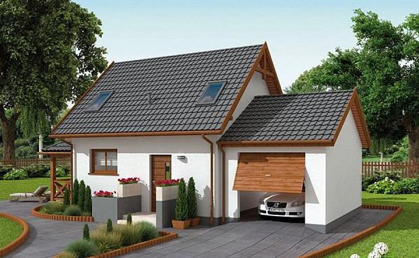 nhà có gara để xe