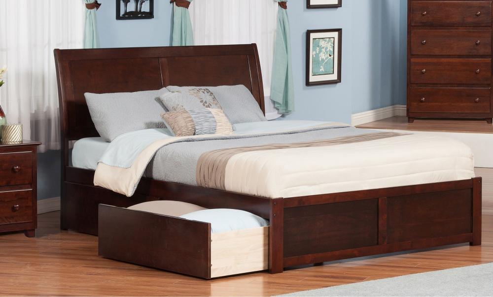 Giường ngủ gỗ có ngăn kéo bên dưới