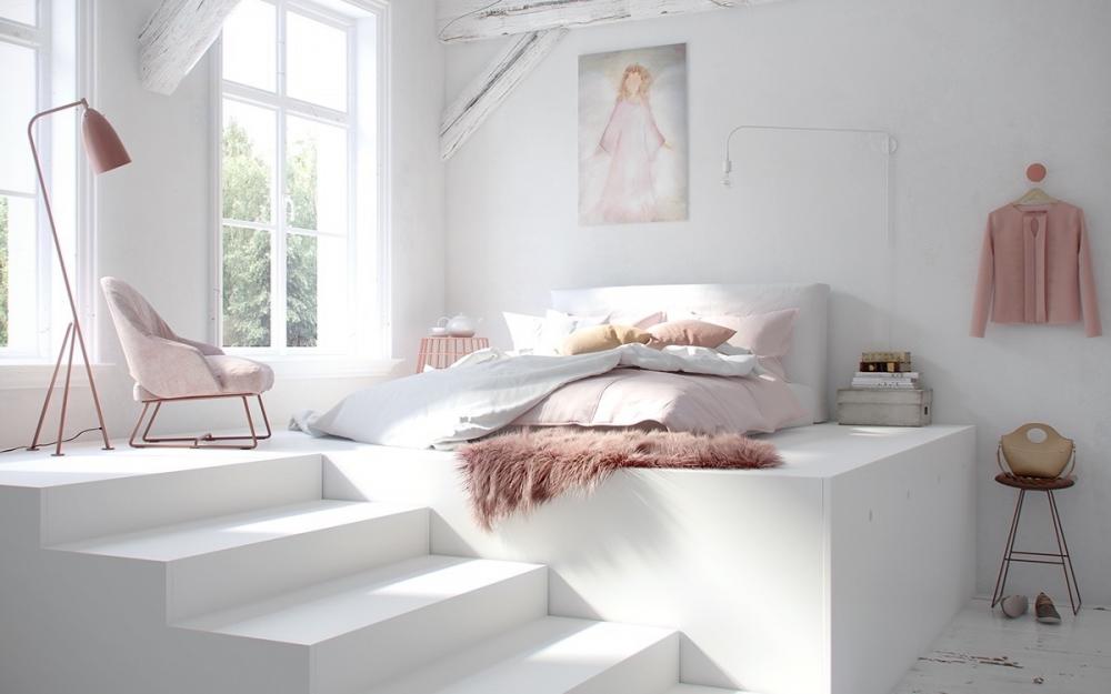 Phòng ngủ phong cách Bắc Âu 