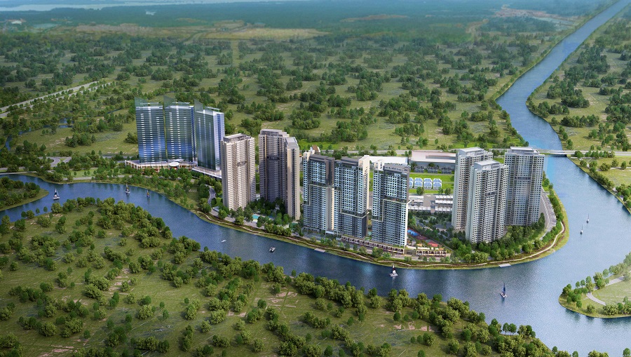 Phối cảnh tổng thể khu đô thị Palm City