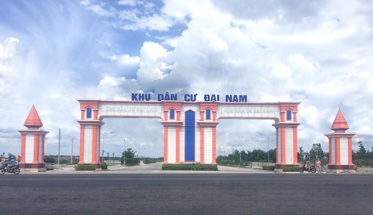 Cổng vào dự án khu dân cư Đại Nam