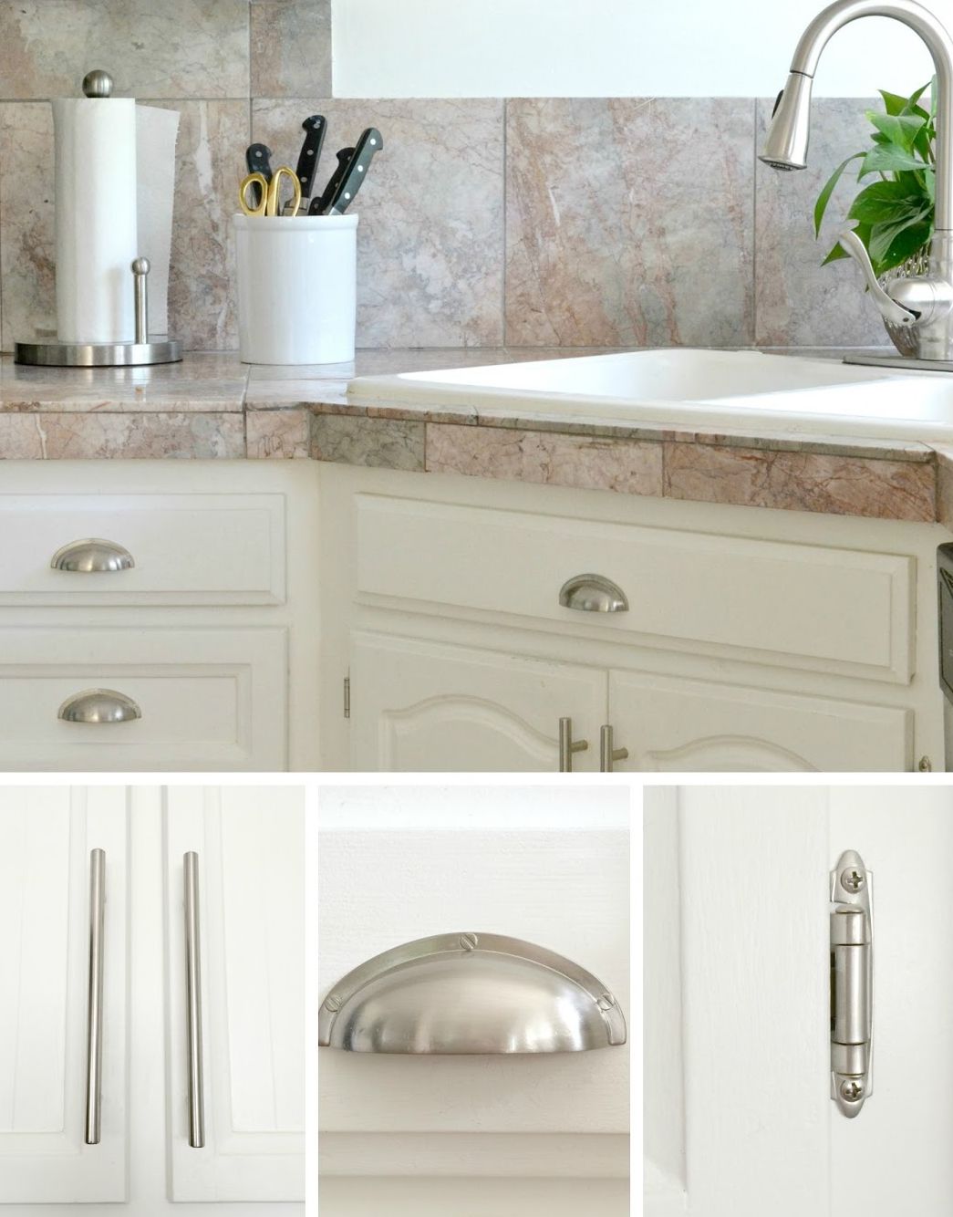 vòi nước và các phụ kiện tủ bếp màu bạc