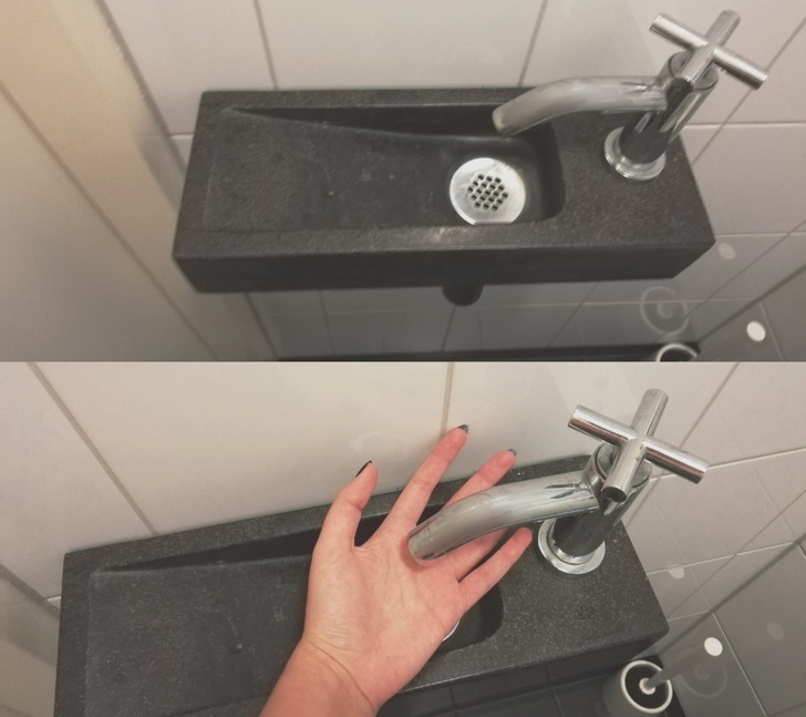 bồn rửa tay nhỏ màu đen