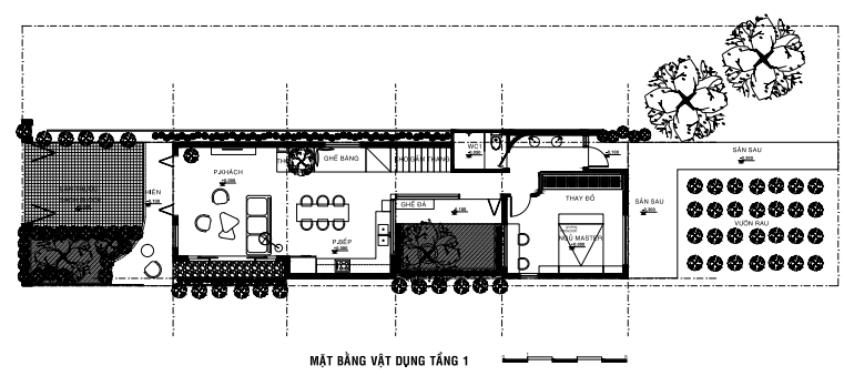 sơ đồ bố trí mặt bằng tầng 1