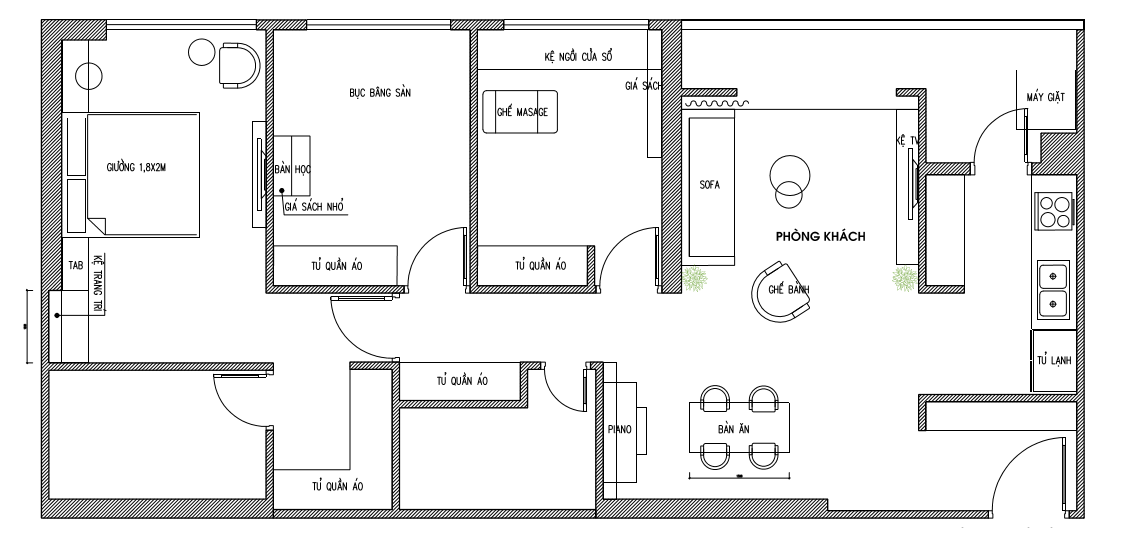 bản vẽ mặt bằng căn hộ