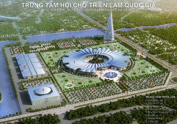 phối cảnh khu triển lãm tại Đông Anh