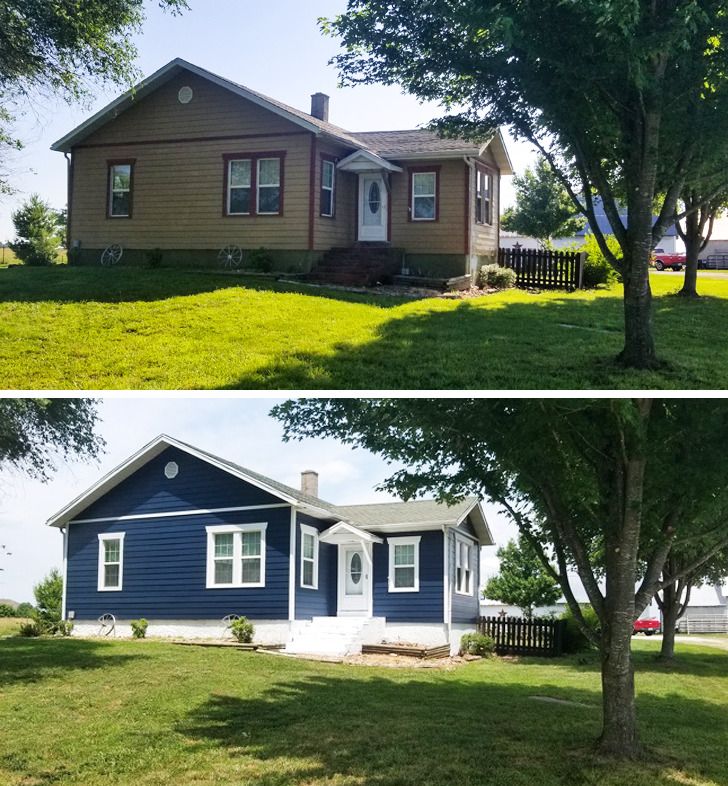 Nhà trước và sau khi sơn lại