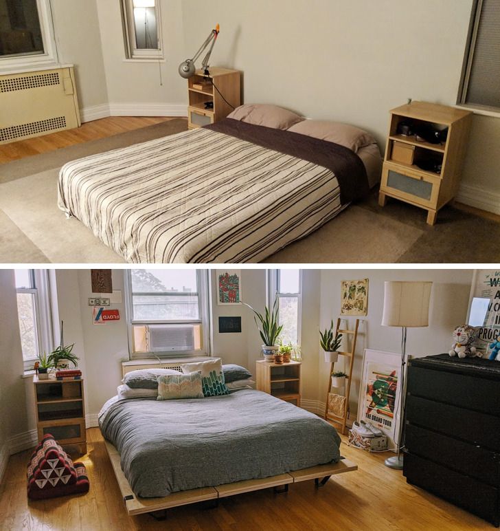 Phòng ngủ trước và sau cải tạo