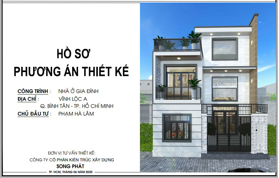 Hồ sơ phương án thiết kế nhà