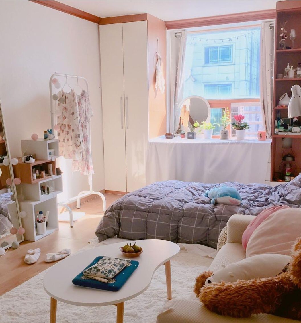  phòng ngủ nhỏ phong cách Hàn Quốc