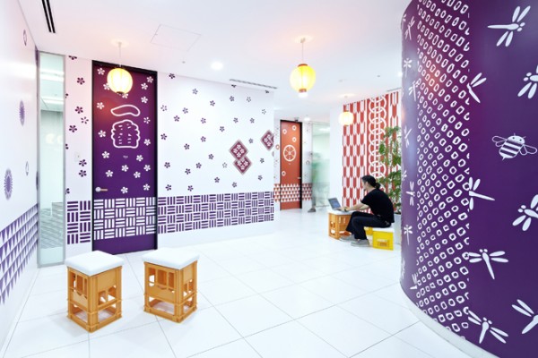 24 creative office purple walls