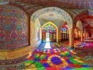                          Thiết kế tuyệt mỹ của nhà thờ Hồi giáo màu hồng                     