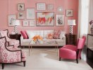                          Những mẫu phòng khách màu hồng đốn tim bạn ngay từ cái nhìn đầu tiên                     